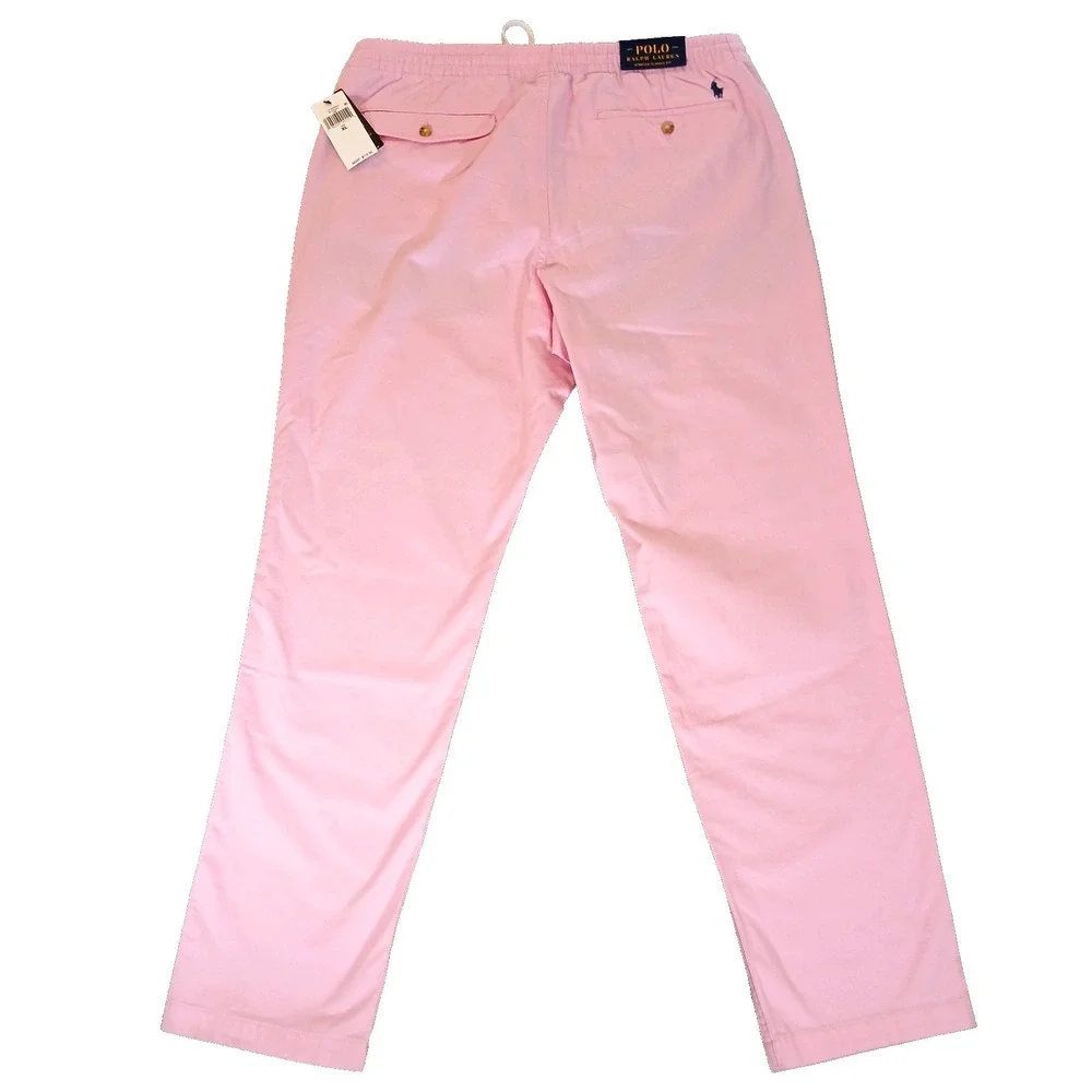 POLO RALPH LAUREN Men's Stretch Classic-Fit Polo Chino Pants Pink Size XL